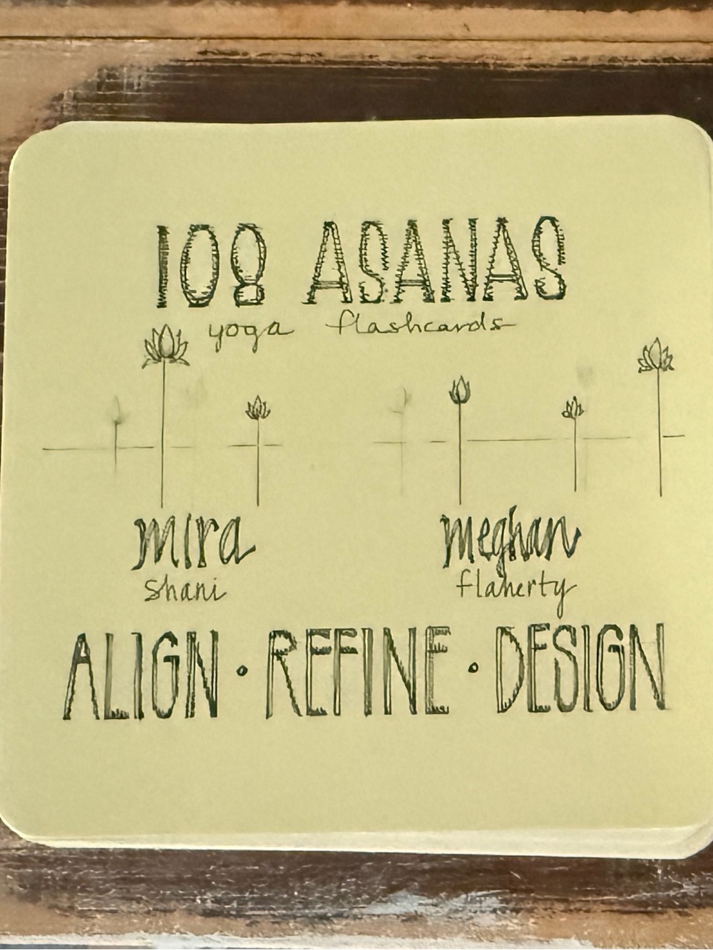 Yoga alignment cards